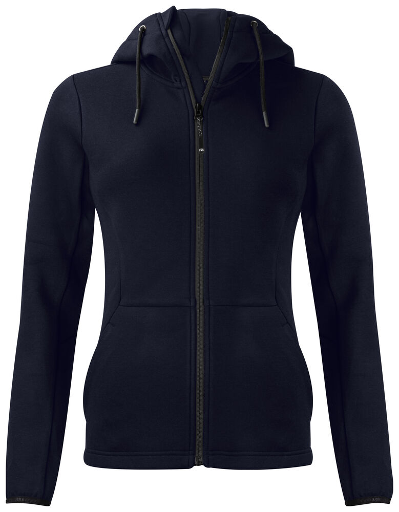 Cutter & Buck Pemberton Hood FZ Ladies - Tummansininen, S