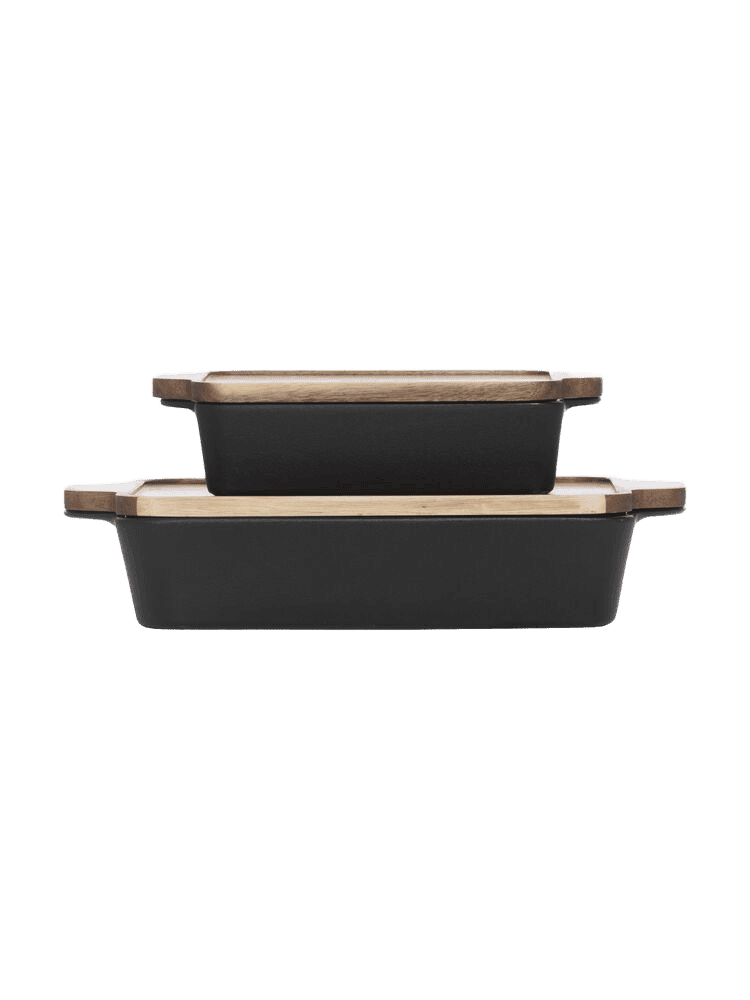 Orrefors Jernverk Gratiinivuokasetti, 2 kpl, kierrätettyä kivitavaraa