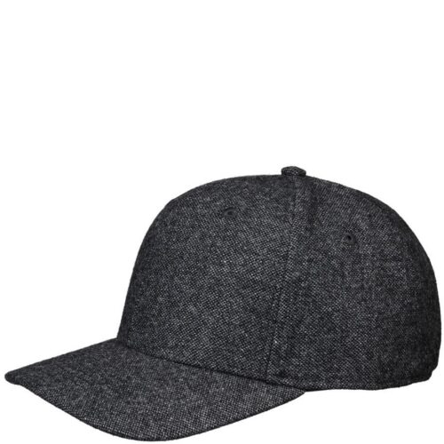 MPH Dare Wool MIX PRE Curved Lippalakki Meleerattu Tummanharmaa