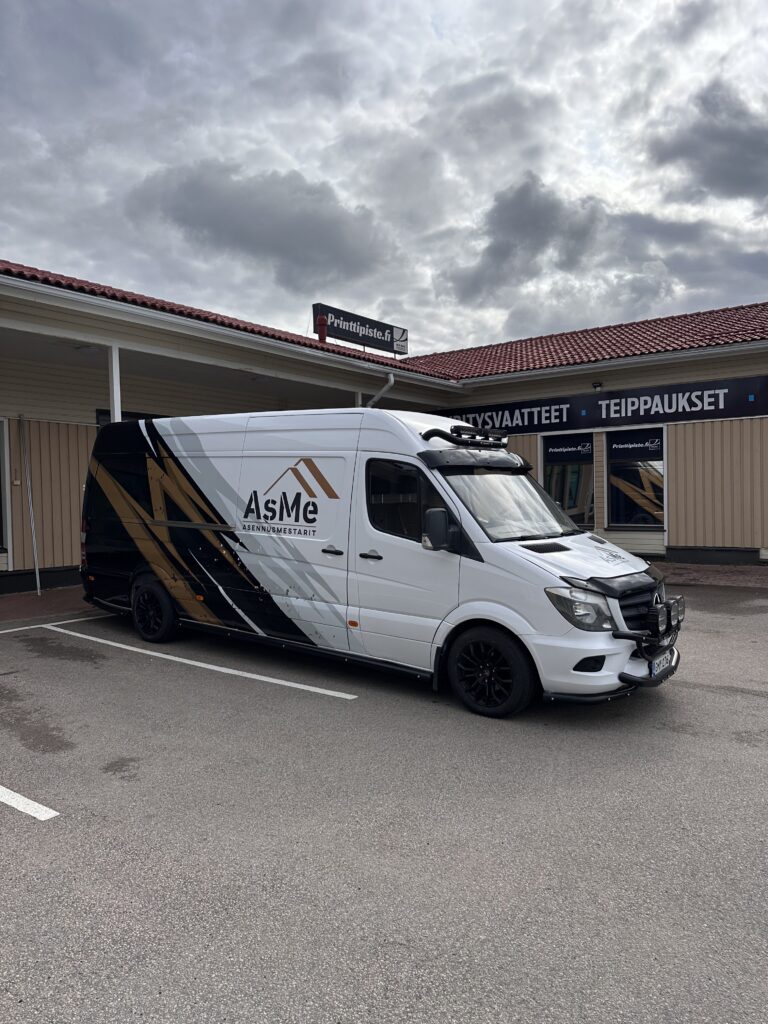 AsMe Asennusmestarit Mercedes Sprinter teippaus Printtipiste
