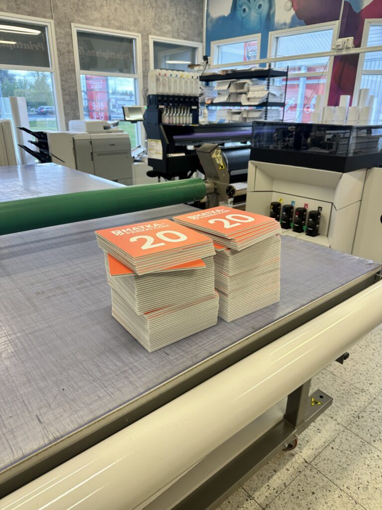 Bimatka alennuskortit tuotannossa