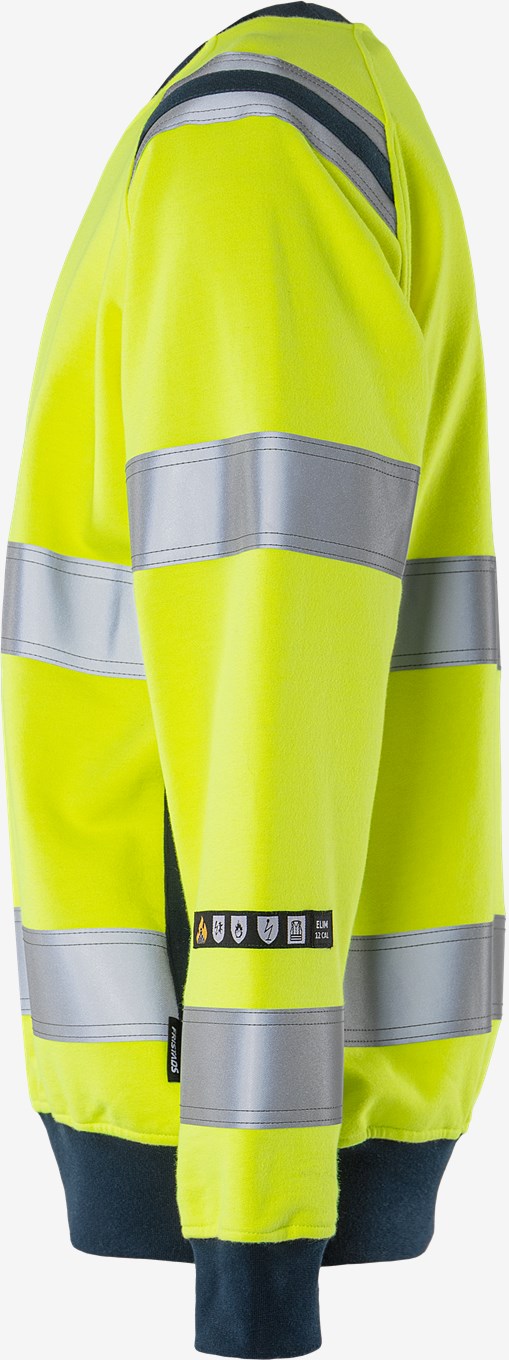 Fristads Palosuojattu Flamestat High VIS Collegepusero LK 3 7076 SFLH - Image 3