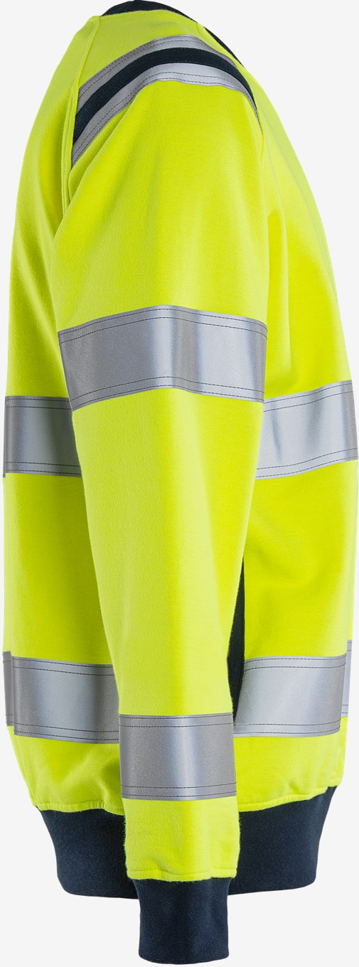 Fristads Palosuojattu Flamestat High VIS Collegepusero LK 3 7076 SFLH - Image 4