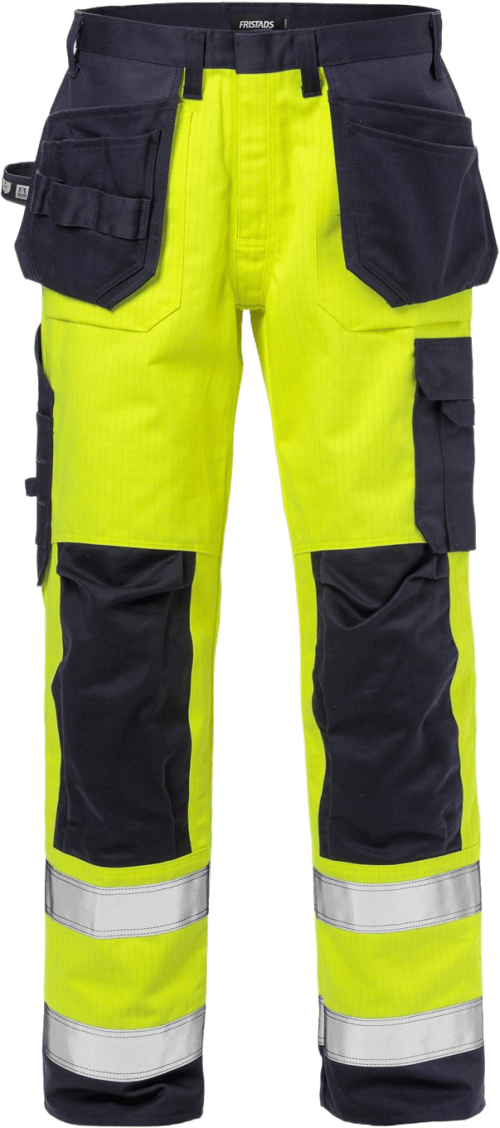 Fristads Flame High VIS Rakentajan Housut LK 2 2584 FLAM