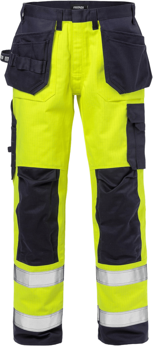 Fristads Flame High VIS Rakentajan Housut LK 2 2584 FLAM