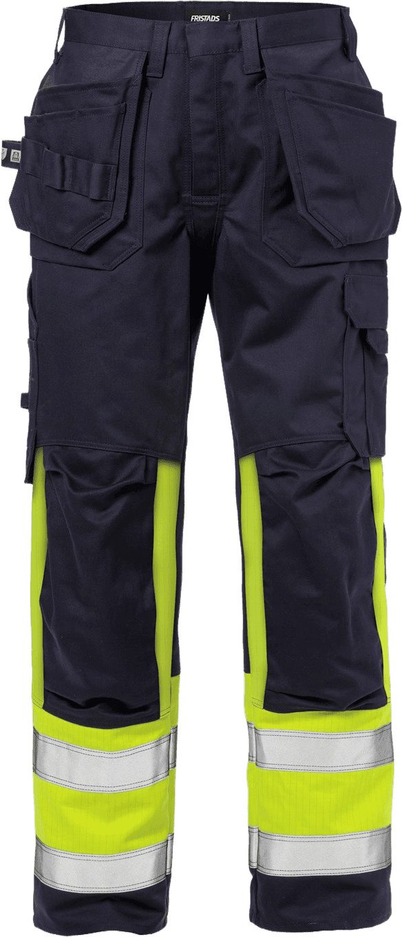 Fristads Flame High VIS Rakentajan Housut LK 1 2586 FLAM