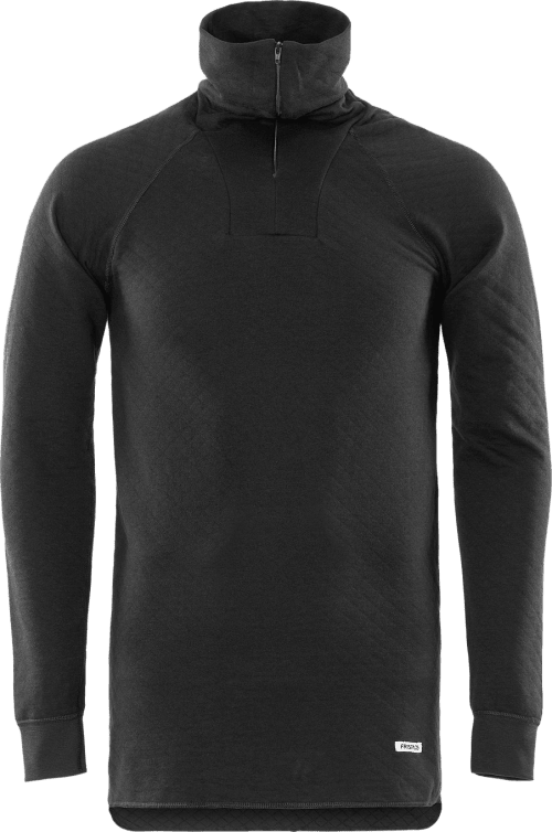 Fristads Pitkähihainen T-Paita, Lyhyt Vetoketju 742 PC