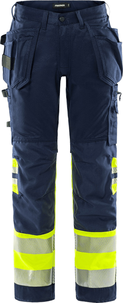 Fristads High VIS Rakentajan Stretch Housut LK 1 2706 PLU