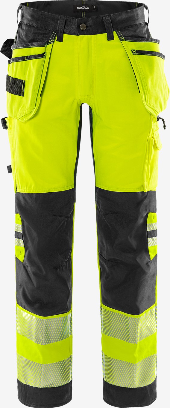 Fristads High VIS Rakentajan Stretch Housut LK 2 2707 PLU - Image 7