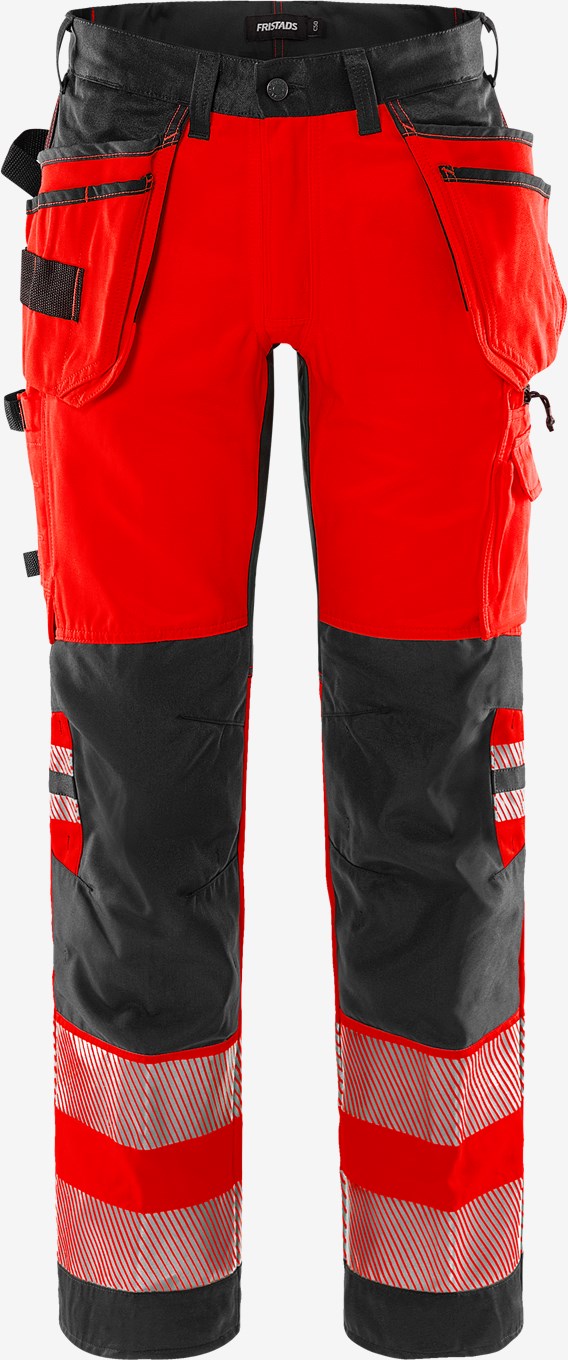 Fristads High VIS Rakentajan Stretch Housut LK 2 2707 PLU - Image 11