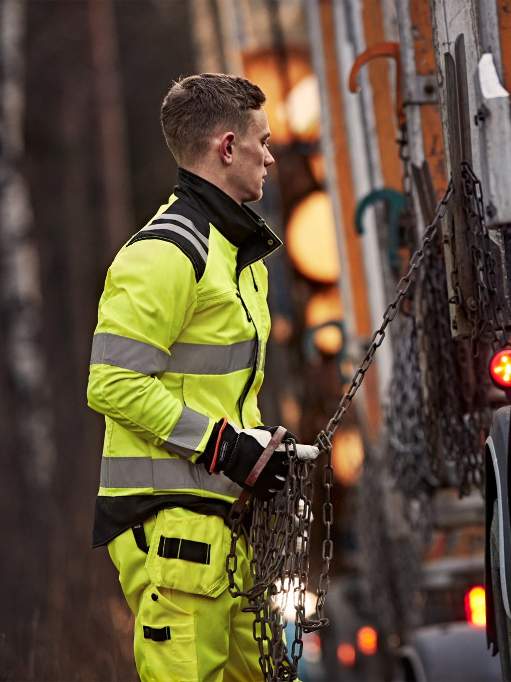 Fristads High VIS Green Takki LK 3 4067 GPLU - Image 13