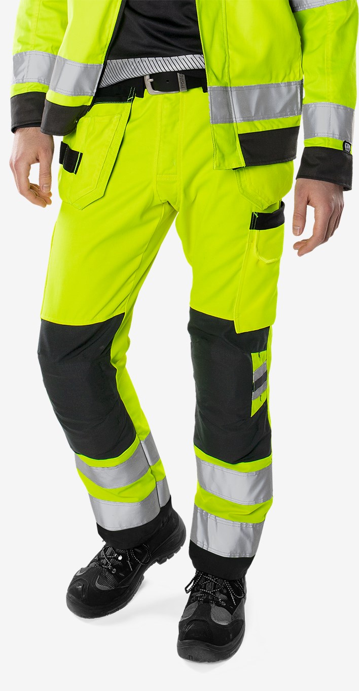 Fristads High VIS Green Rakentajan Housut LK 2 2641 GPLU - Image 8