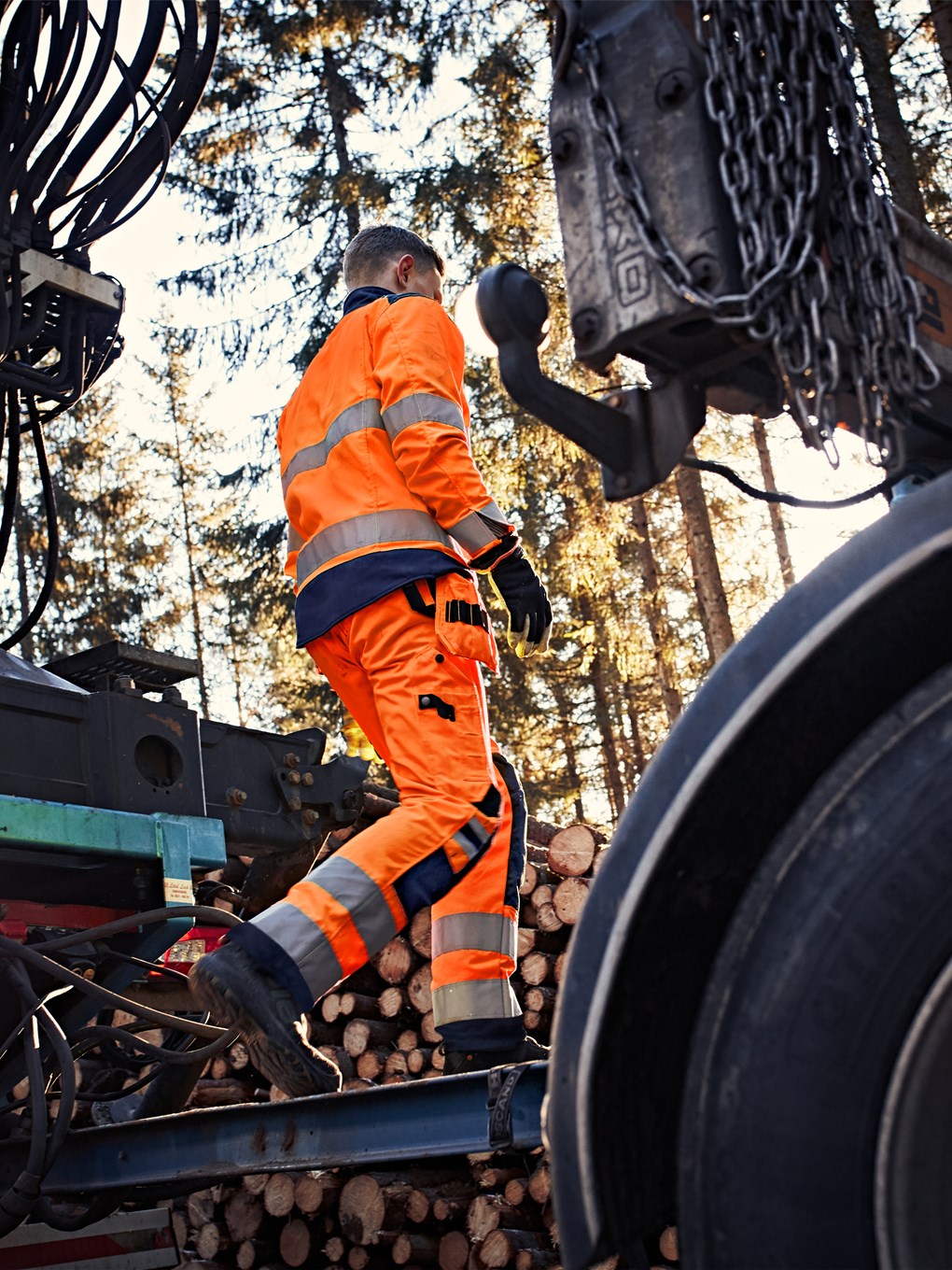 Fristads High VIS Green Rakentajan Housut LK 2 2641 GPLU - Image 17