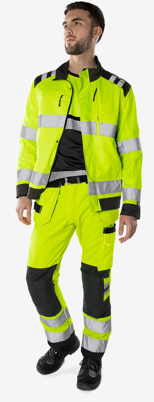 Fristads High VIS Green Rakentajan Housut LK 2 2641 GPLU - Image 5