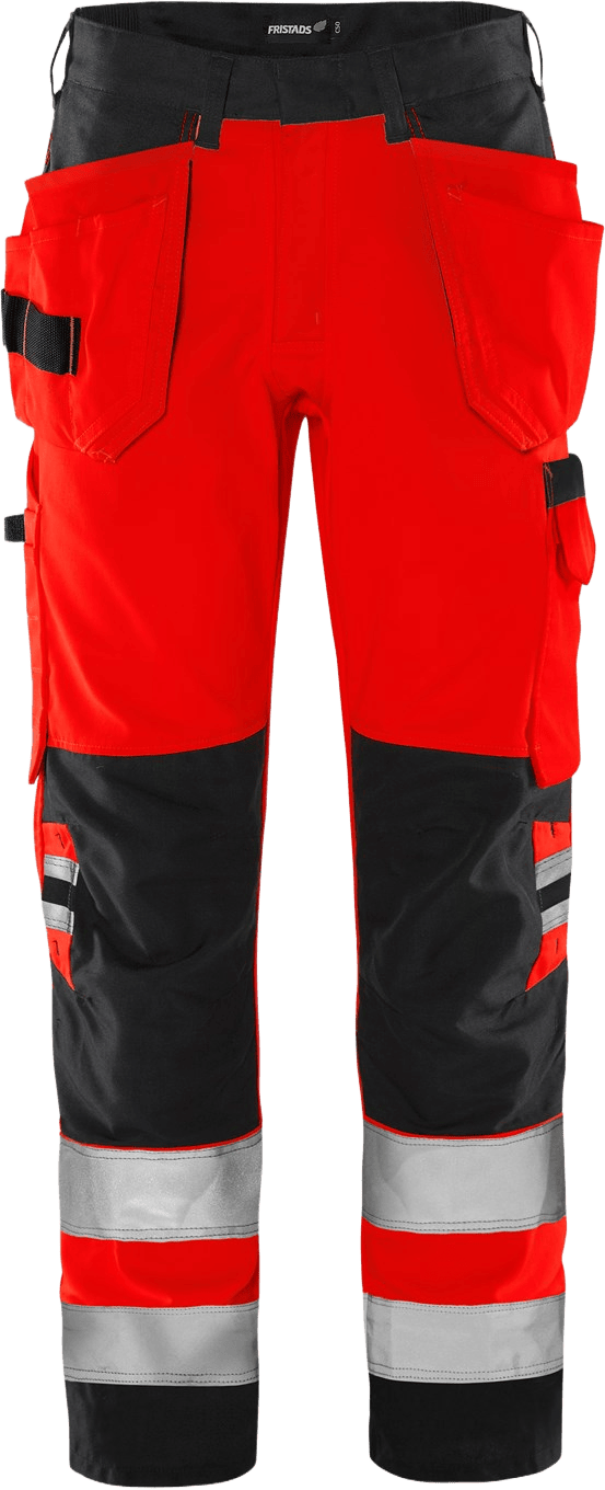 Fristads High VIS Green Rakentajan Housut LK 2 2641 GPLU