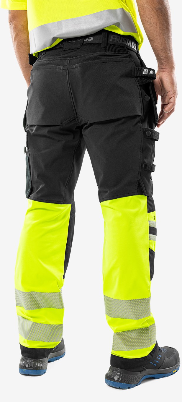 Fristads High VIS Green Rakentajan Stretch Housut LK 1 2643 GSTP - Image 16