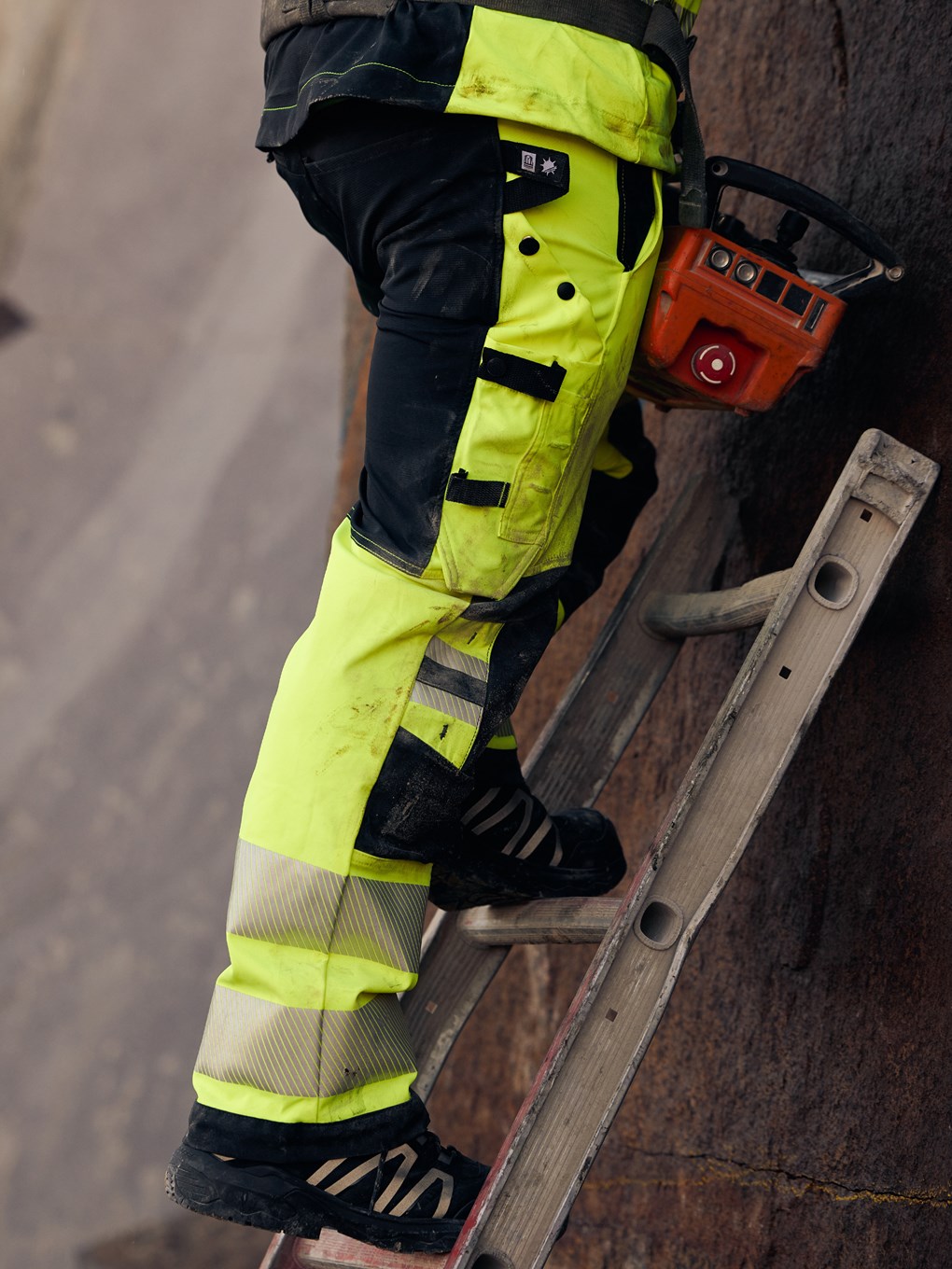 Fristads High VIS Green Stretch Housut LK 2 2645 GSTP - Image 7