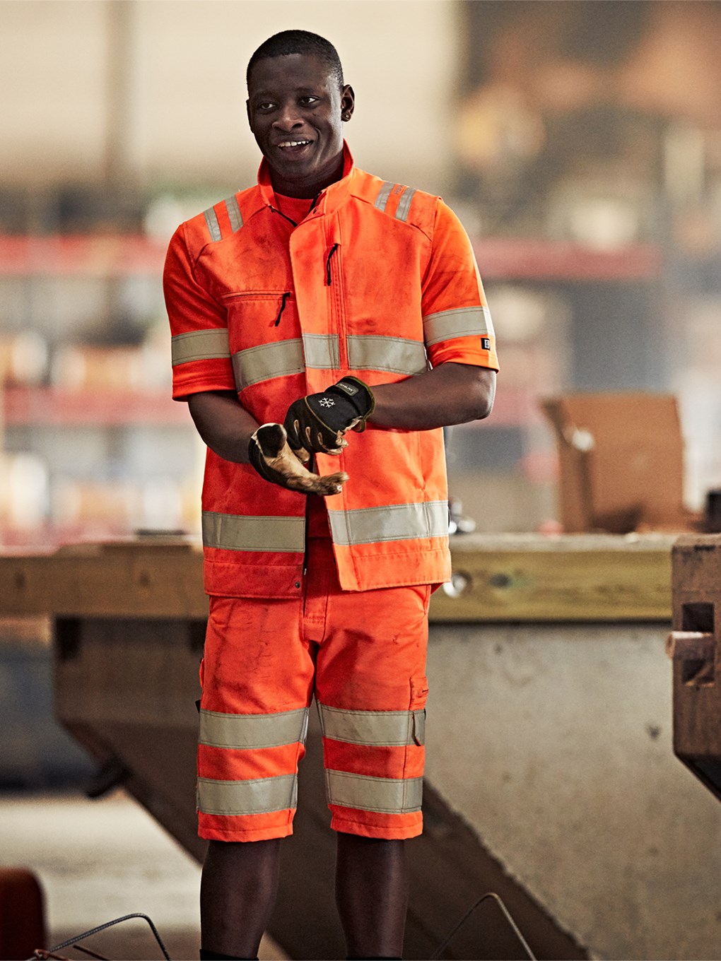 Fristads High VIS Green Shortsit LK 2 2650 GPLU - Image 6