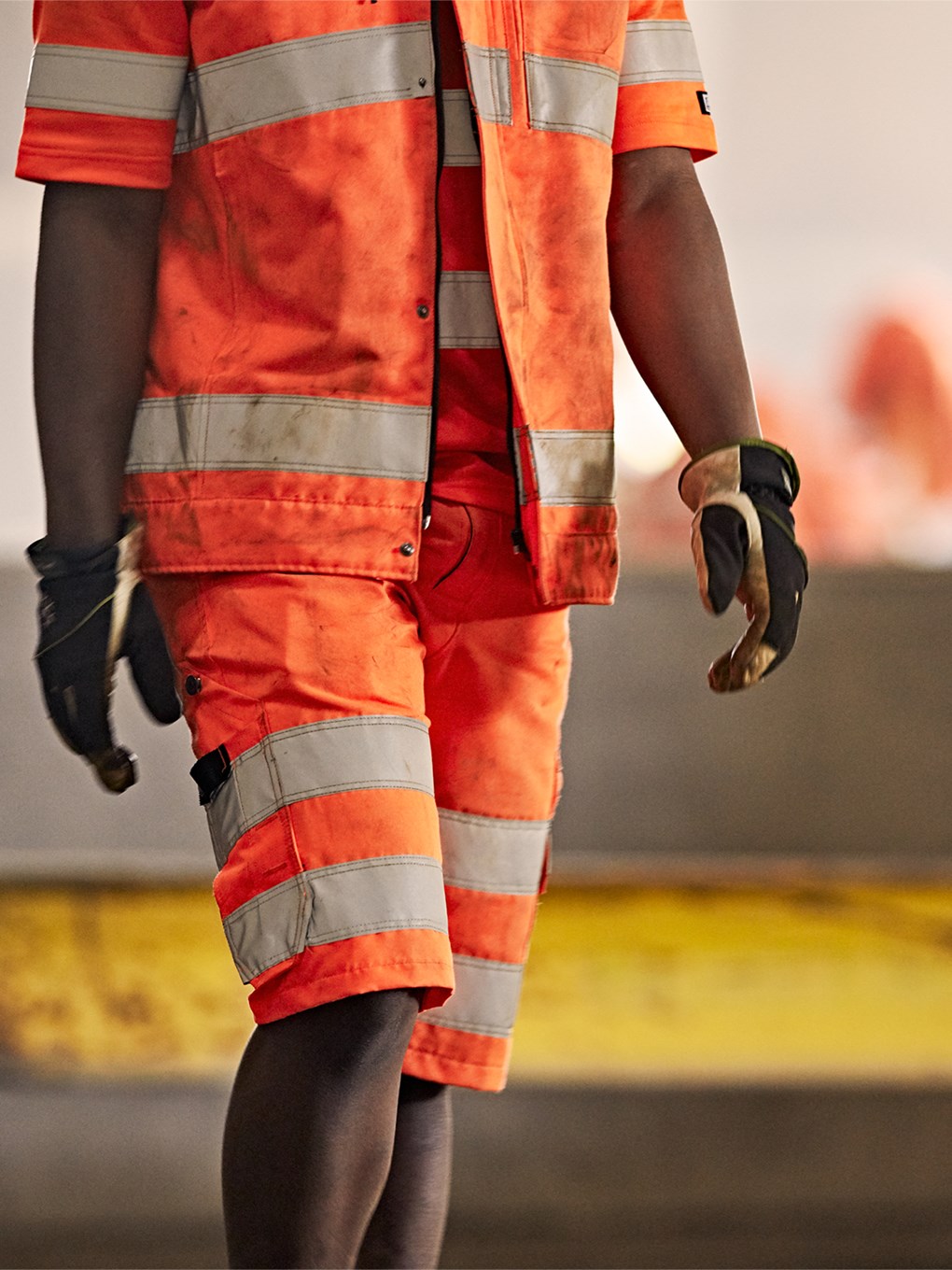 Fristads High VIS Green Shortsit LK 2 2650 GPLU - Image 5