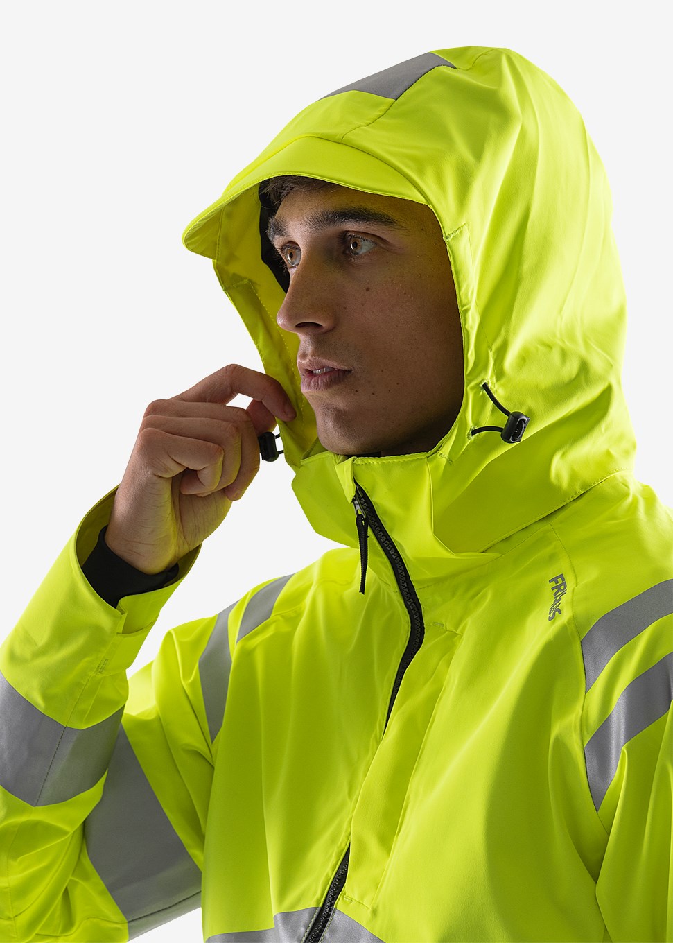 Fristads High VIS Green Stretch Kuoritakki LK 3 4680 GLPS - Image 7