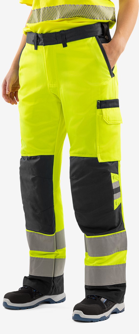 Fristads High VIS Rakentajan Housut Luokka 2 2671 GPLU Naisten - Image 9