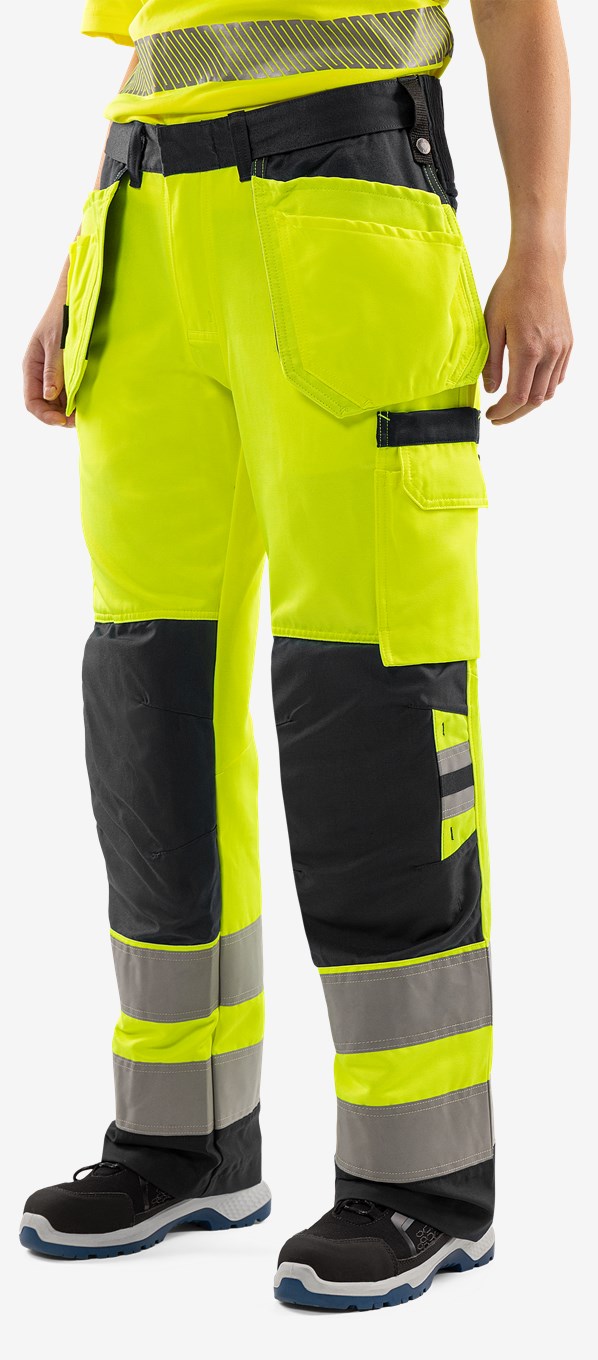 Fristads High VIS Rakentajan Housut Luokka 2 2671 GPLU Naisten - Image 8
