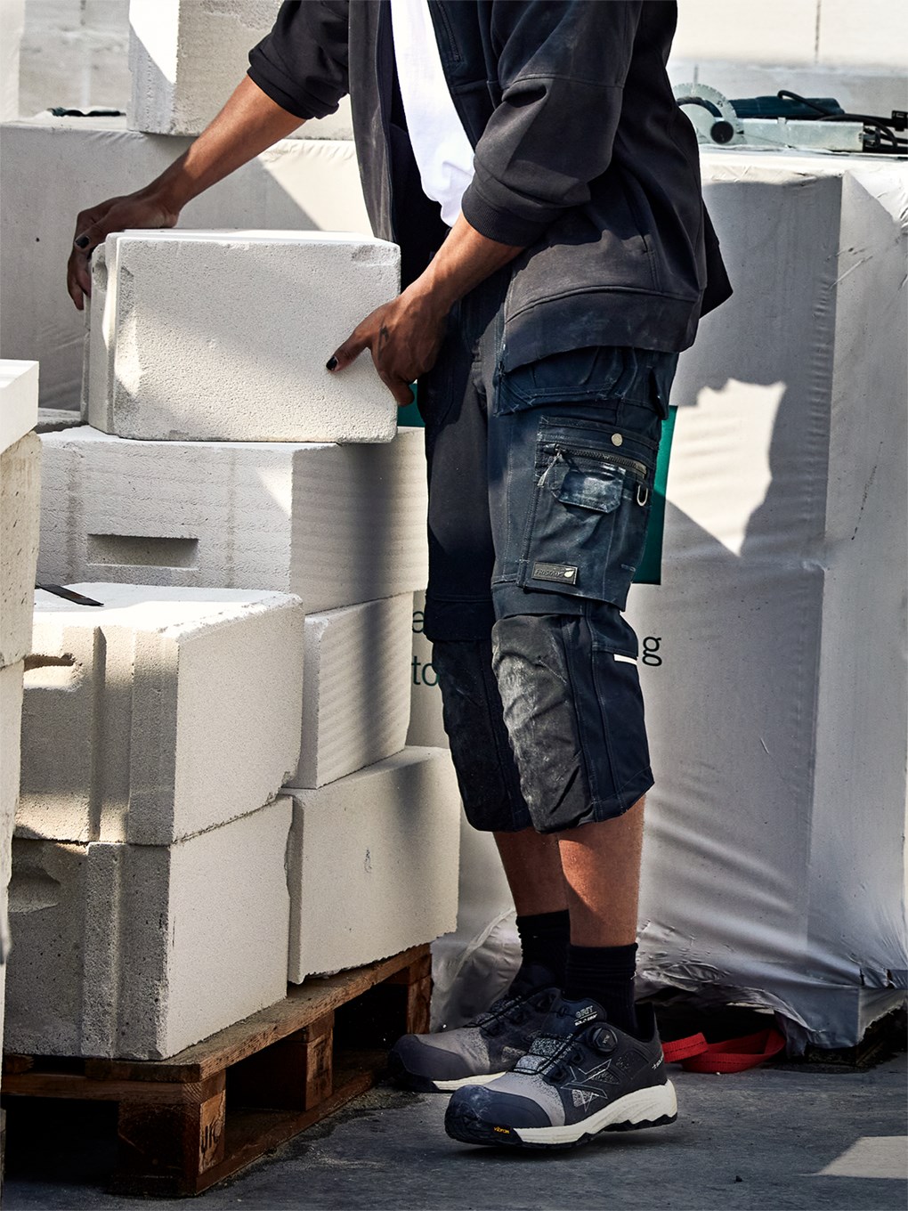 Fristads Green Rakentajan Stretch Piraattihousut 2531 GCYD - Image 6