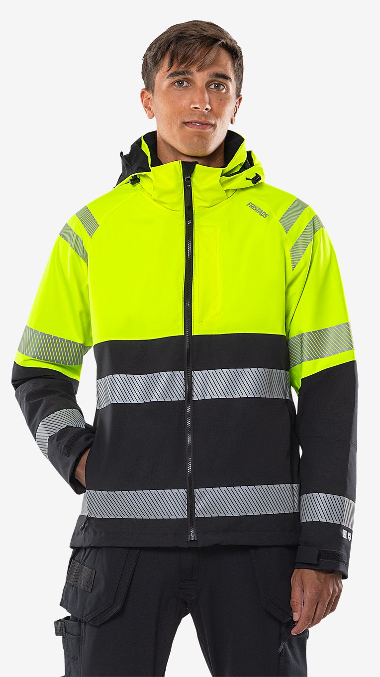 Fristads High VIS Green Stretch Kuoritakki LK 1 4690 GLS - Image 5