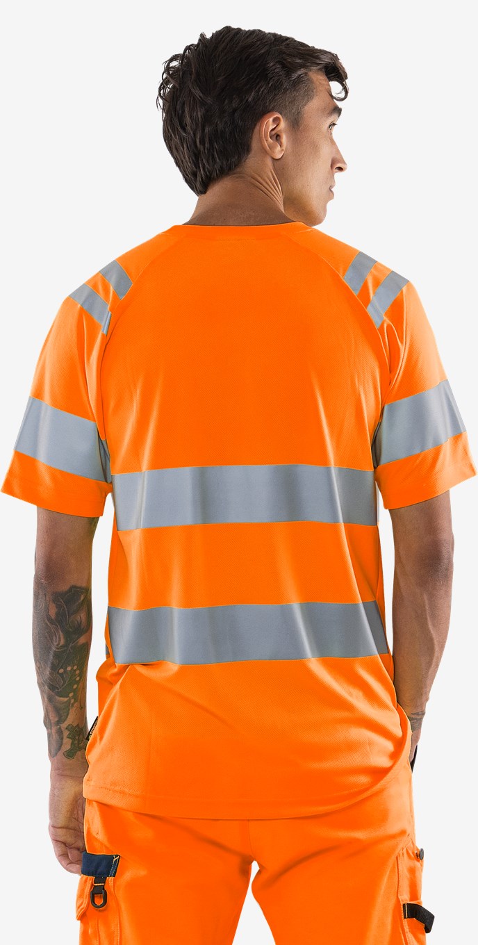 Fristads High VIS Green Tekninen T-Paita LK 3 7860 GPST - Image 14