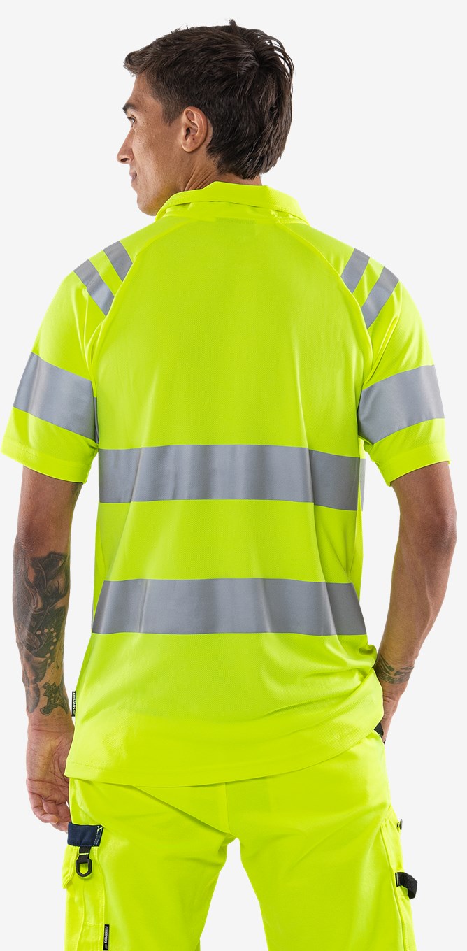 Fristads High VIS Green Tekninen Pikeepaita LK 3 7861 GPST - Image 6