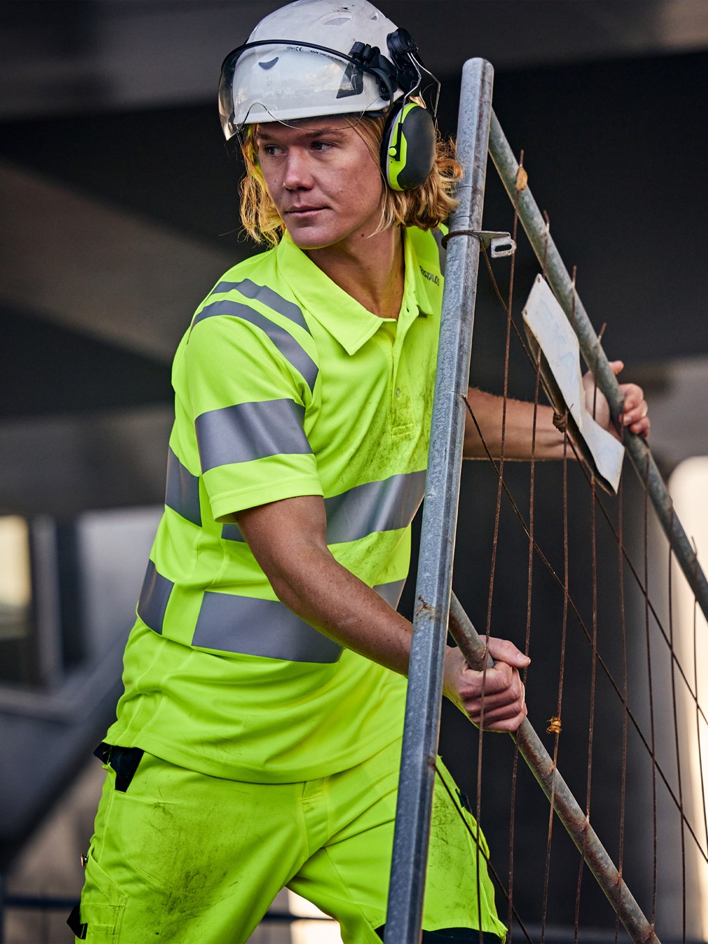 Fristads High VIS Green Tekninen Pikeepaita LK 3 7861 GPST - Image 8