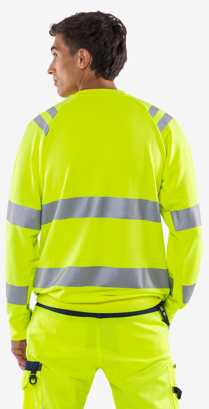 Fristads High VIS Green Collegepaita LK 3 7862 GPSW - Image 7
