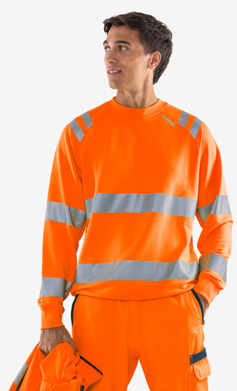 Fristads High VIS Green Collegepaita LK 3 7862 GPSW - Image 13