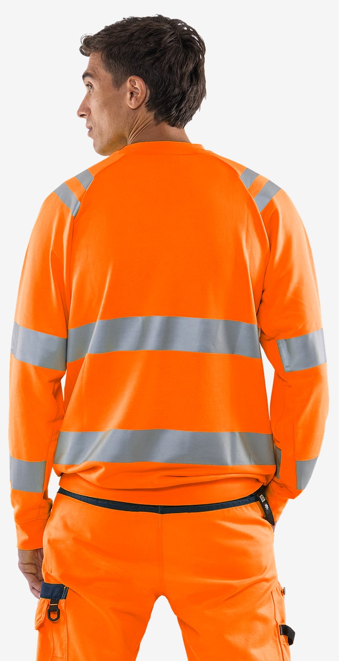 Fristads High VIS Green Collegepaita LK 3 7862 GPSW - Image 14