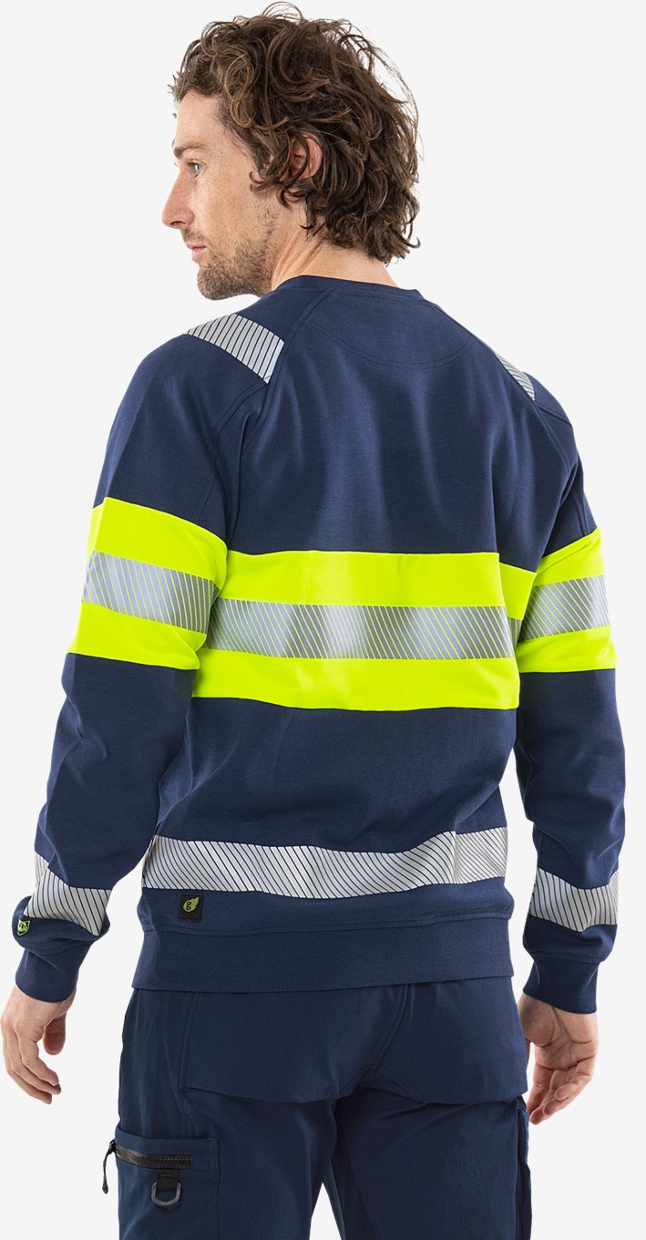 Fristads High VIS Green Stretch Collegepaita LK 1 7530 GKC - Image 13