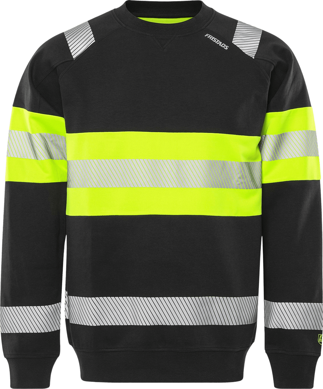Fristads High VIS Green Stretch Collegepaita LK 1 7530 GKC