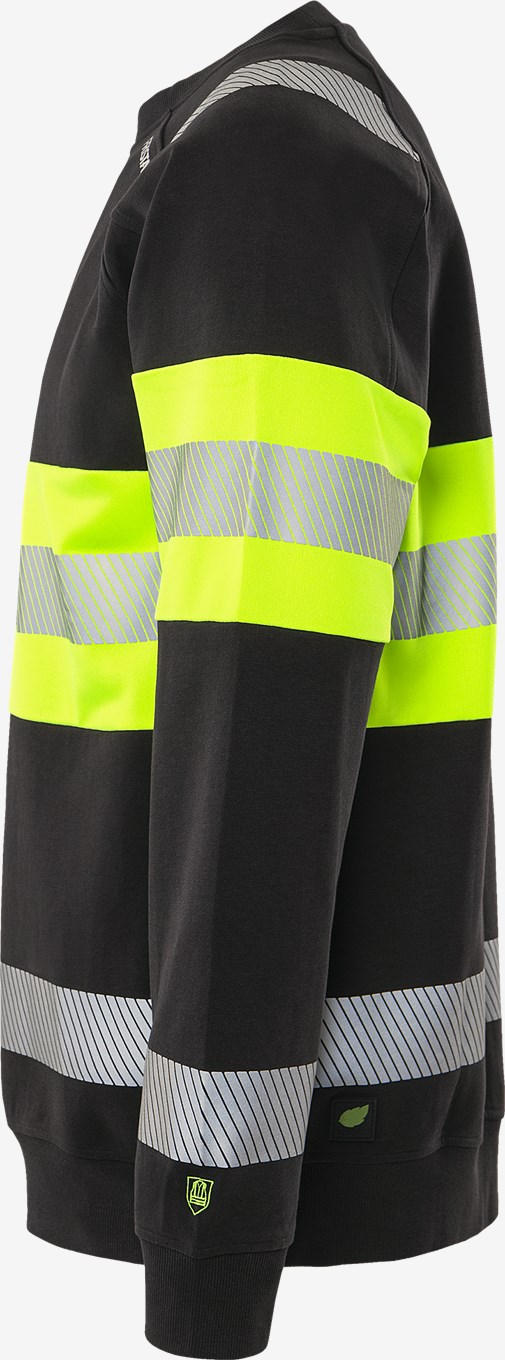 Fristads High VIS Green Stretch Collegepaita LK 1 7530 GKC - Image 3