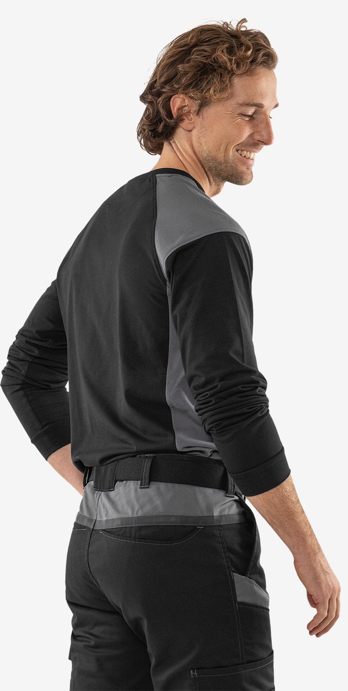 Fristads Green Heavy Pitkähihainen T-Paita 7071 GTM - Image 18