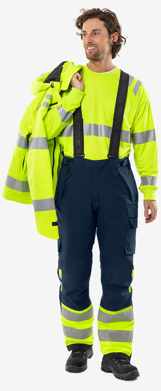 Fristads High VIS Green Stretch Talvihousut LK 1 2681 GLPS - Image 15