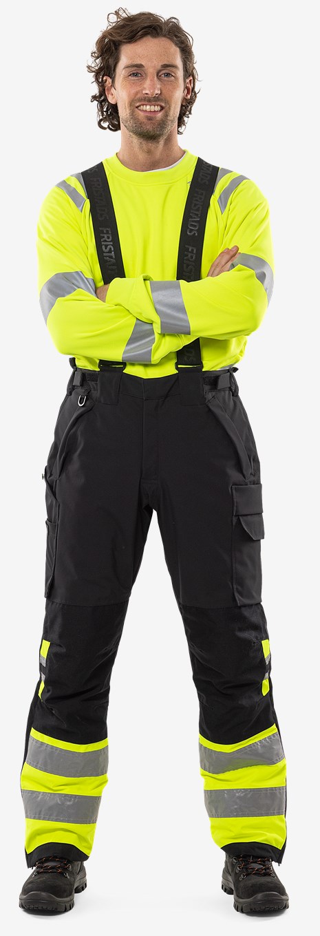 Fristads High VIS Green Stretch Talvihousut LK 1 2681 GLPS - Image 6