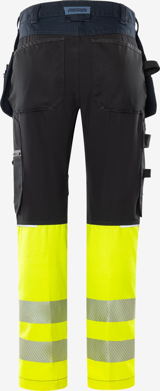 Fristads High VIS Rakentajan Stretch Housut LK 1 2906 GWM - Image 9