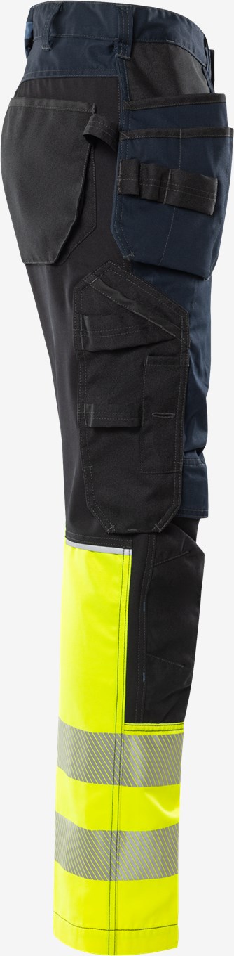 Fristads High VIS Rakentajan Stretch Housut LK 1 2906 GWM - Image 11