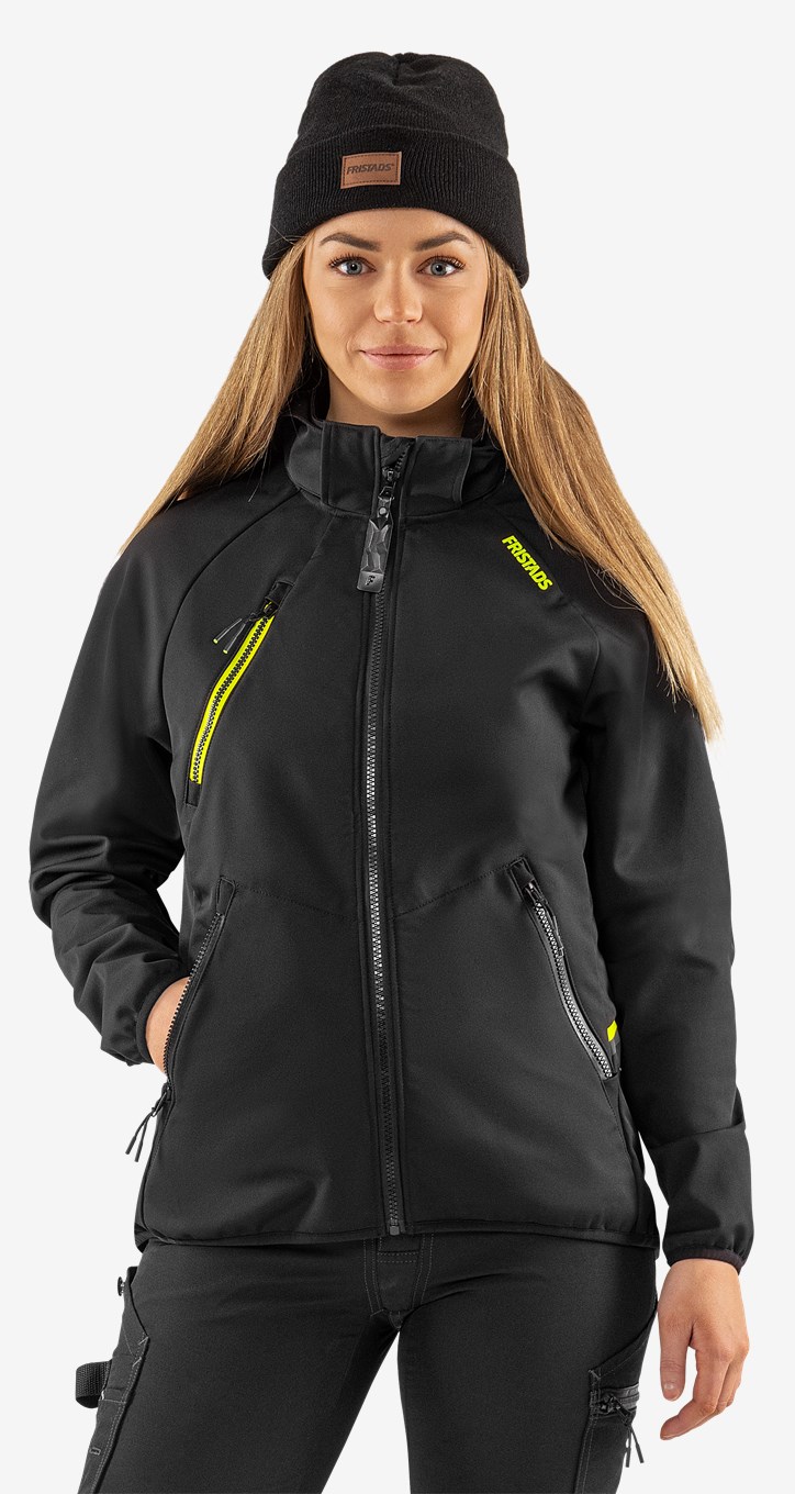 Fristads Tekninen Hupullinen Softshell Takki 4872 GBF Naisten - Image 5