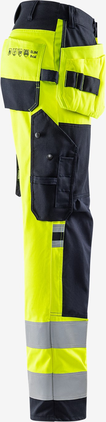 Fristads Flamestat High VIS Rakentajan Stretch Housut LK 2 2267 ATHF - Image 4