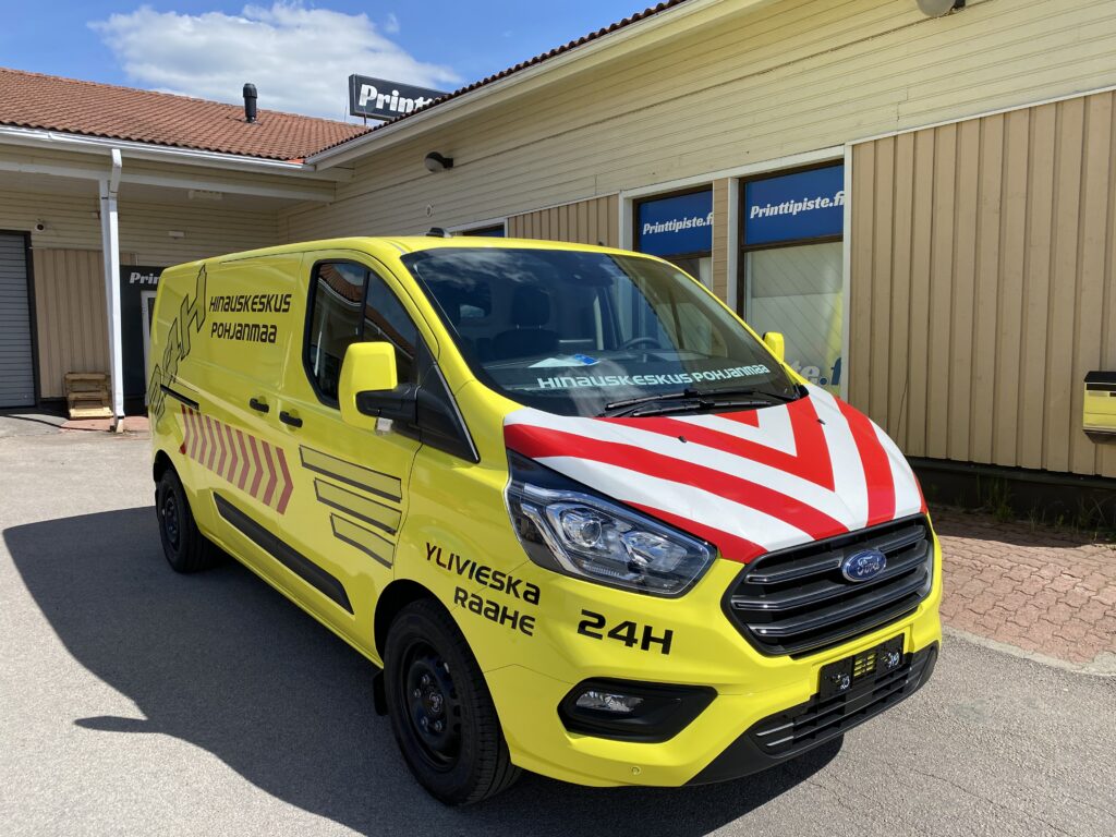 Hinauskeskus Pohjanmaa Ford Transit teippaus