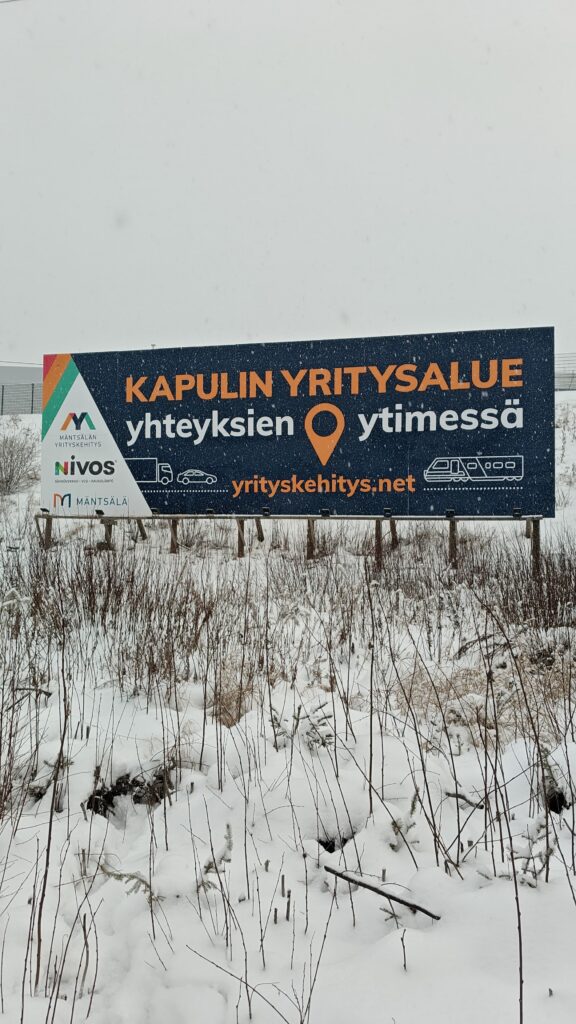 Kapulin yritysalue opaste
