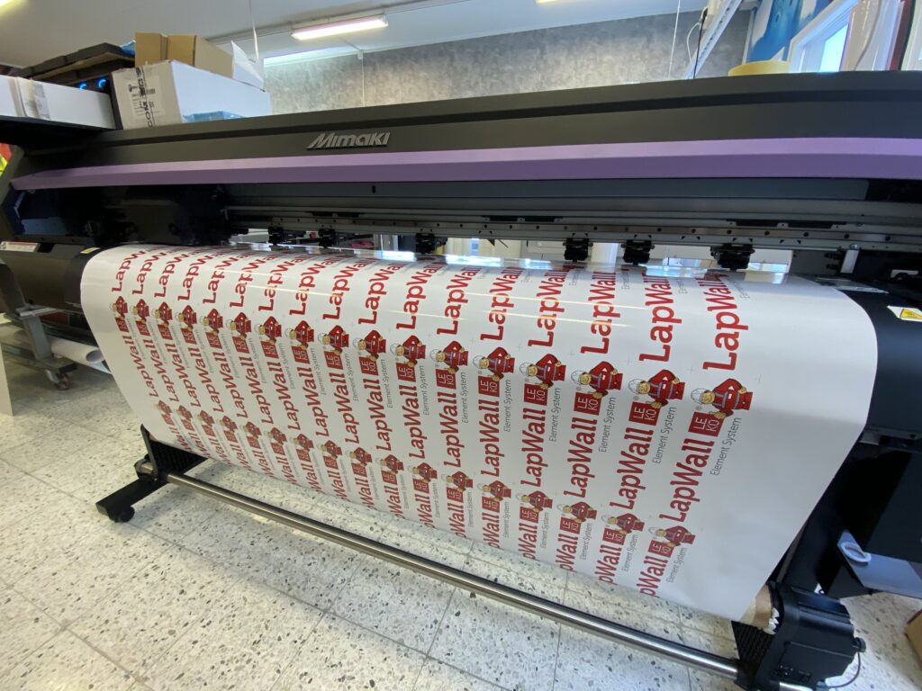 LapWall logotarrat Mimaki tulostus