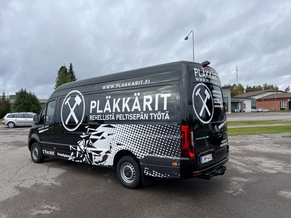 Pläkkärit Mercedes Sprinter teippaus 2