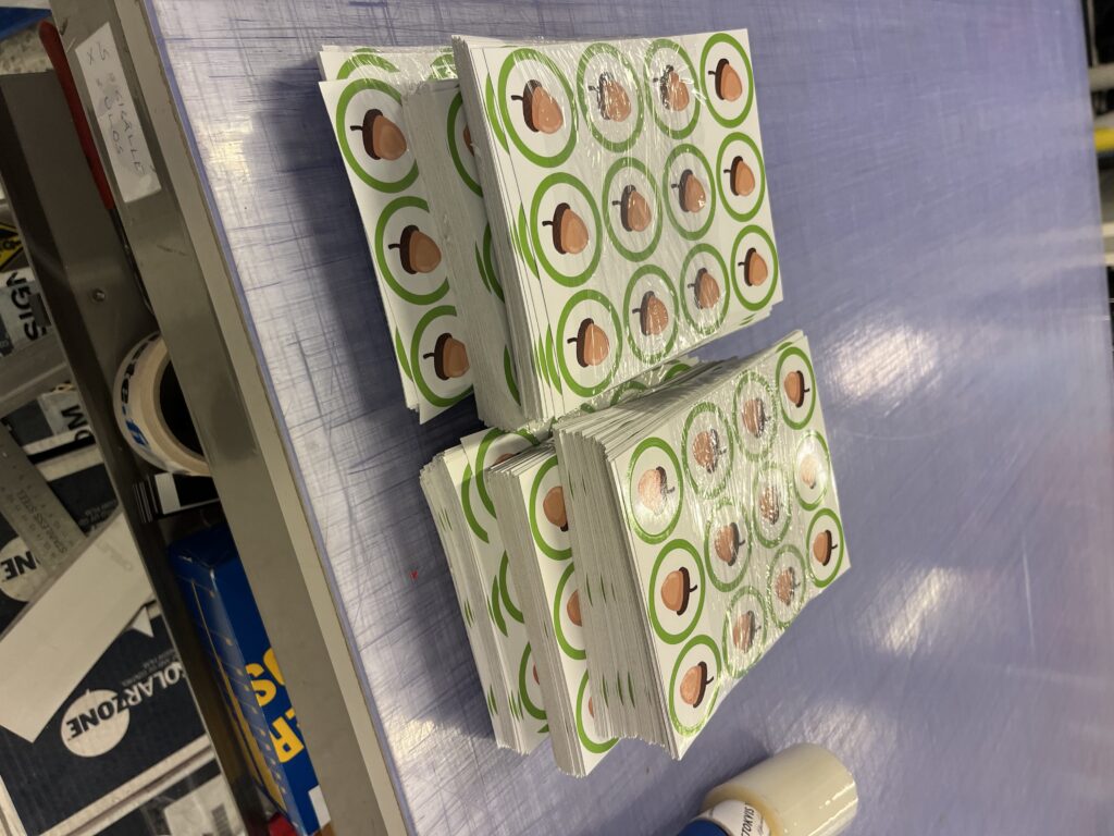 Pyöreät tuotetarrat